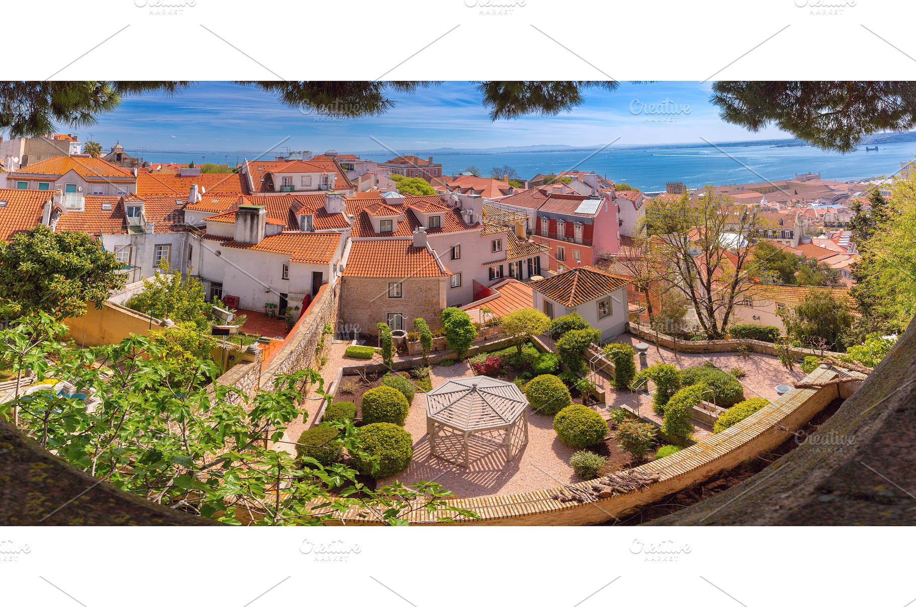 Panoramic Rooftop View in Lisbon, an Architecture Photo by kavalenkava