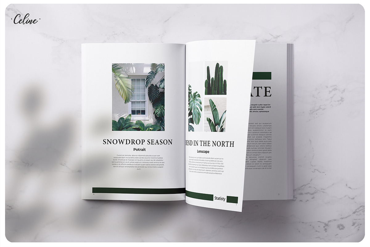GREENY Nature Magazine Template, a Magazine Template by Celine Studio (Photo 3 of 7)