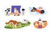 Assistance and working dogs set, an Animal Illustration by Good Studio (Thumbnail 2 of 4)