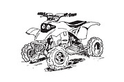 Atv Four-wheeler Illustration, a Transportation Illustration by cvcreative (Thumbnail 2 of 2)