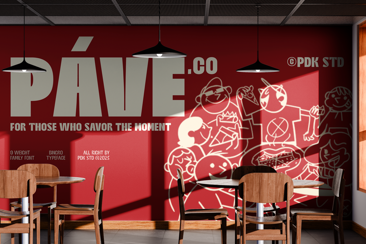 Bingro - Food Branding Family Font, a Sans Serif Font by Pandeka Studio (Photo 7 of 10)