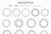 Floral Wreath SVG Bundle, an Object Graphic by CaraulanStore (Thumbnail 4 of 8)