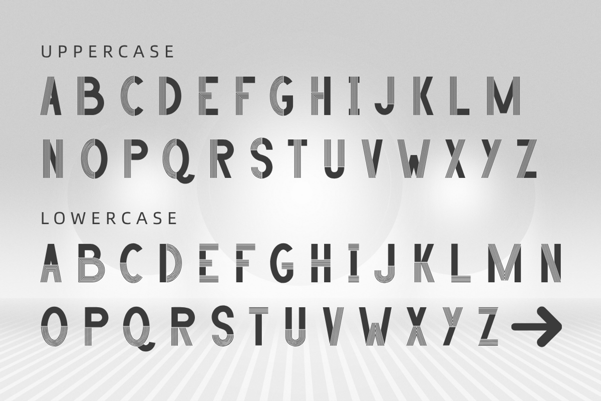 Oath Line – Modern Technology Font, a Sans Serif Font by Attype (Photo 9 of 9)