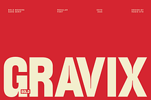 Gravix Bold Modern Sans Serif Font