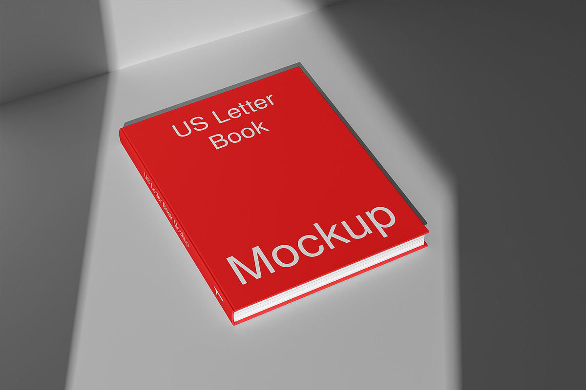 US Letter Book Mockup - 8 Views, a Books & Magazine Mockup by Illusiongraphic (Photo 6 of 23)