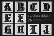Blackletter Alphabet, a Decorative Illustration by Picturesque Stories (Thumbnail 1 of 7)