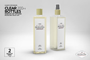 Clear 200ml PET Bottles Mockup, a Packaging Mockup by INCDesign (Thumbnail 7 of 10)