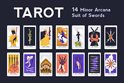 Suit of Swords tarot cards set, an Illustration by Good Studio (Thumbnail 1 of 6)