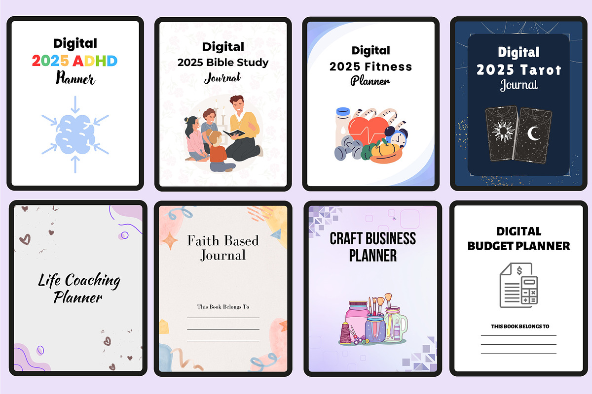 Top Selling Digital Planner, a Stationery Template by Shumaya (Photo 2 of 4)