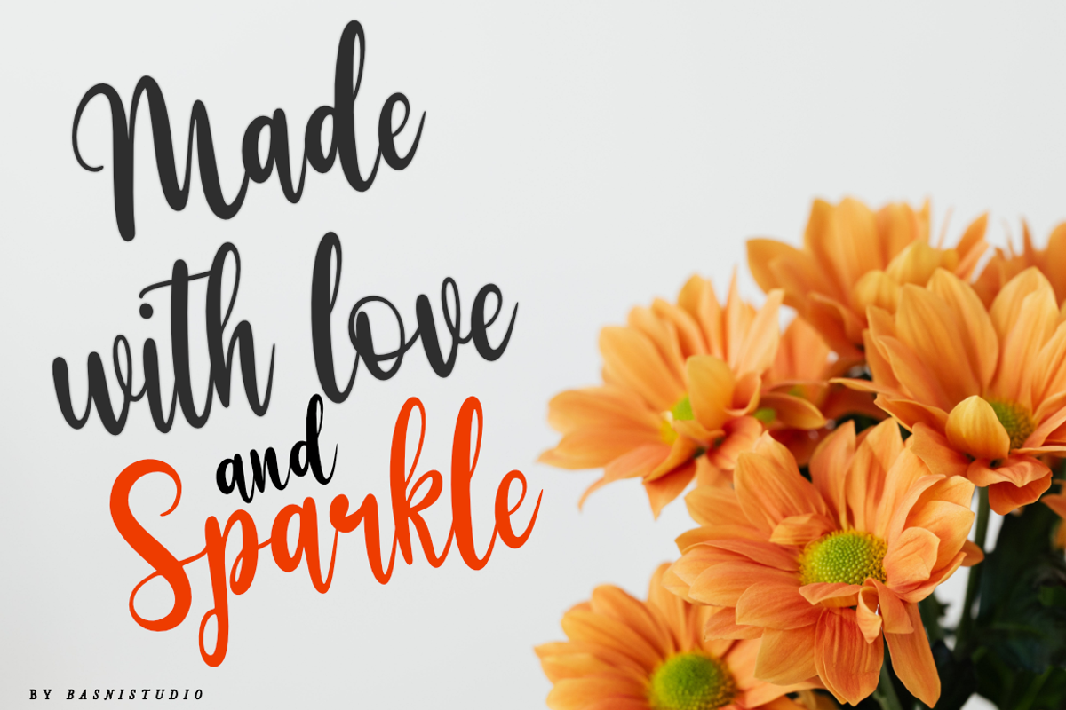 Millaysia Stylish Handwritten, a Script Font by Basnistudio (Photo 2 of 6)