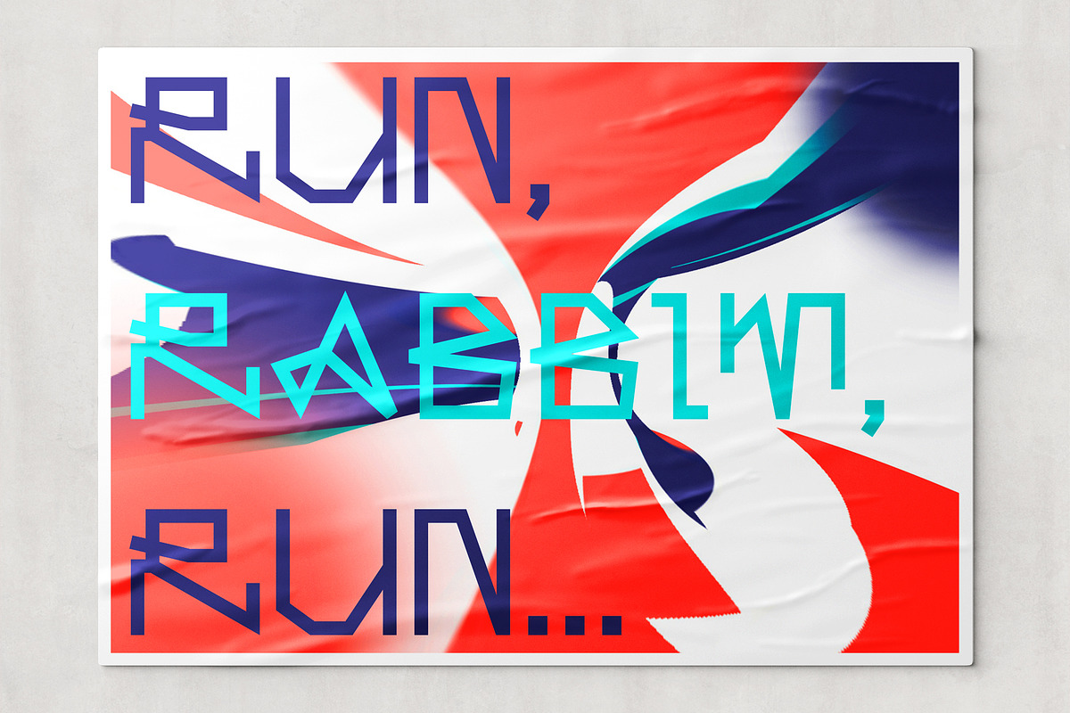 Computer line decorative font., a Font by VyacheslavKolb (Photo 5 of 5)