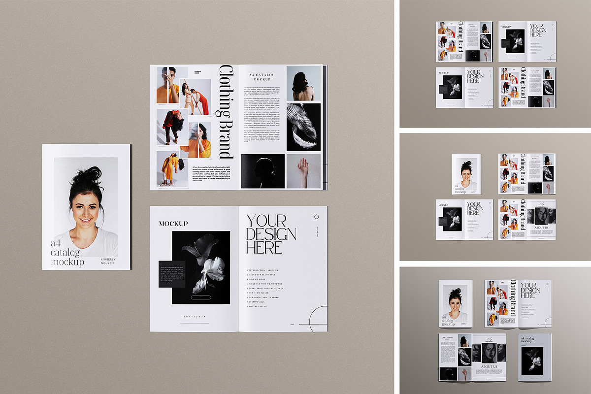 A4 Brochure / Catalog Mockup, a Books & Magazine Mockup by swsi-studio (Photo 1 of 6)