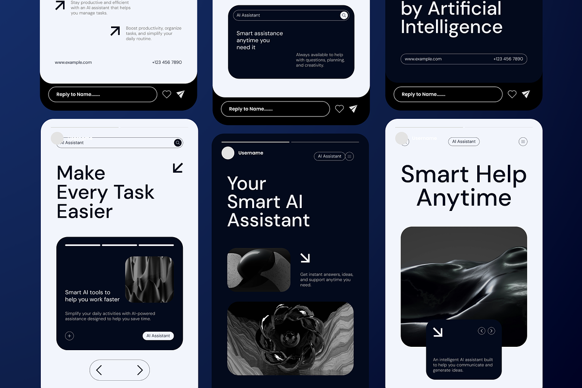 AI Assistant Instagram Story, a Social Media Template by Annora Studio (Photo 6 of 6)