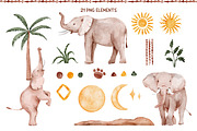 Africa - safari animals patterns, an Animal Illustration by Pattern + watercolor (Thumbnail 3 of 7)
