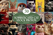 50 Sophisticated Cats Stock Photos, an Animal Illustration by Incomelion (Thumbnail 1 of 13)