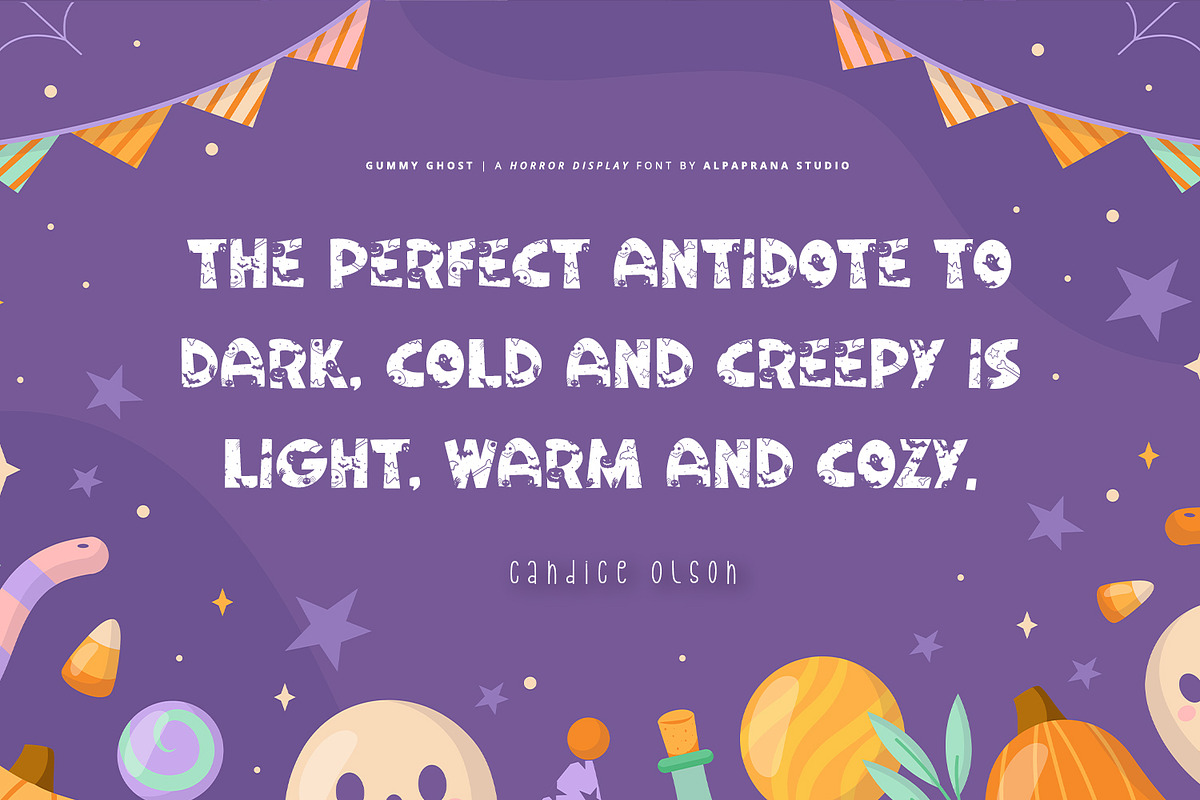 Gummy Ghost - Display Font, a Script Font by Alpaprana (Photo 7 of 10)