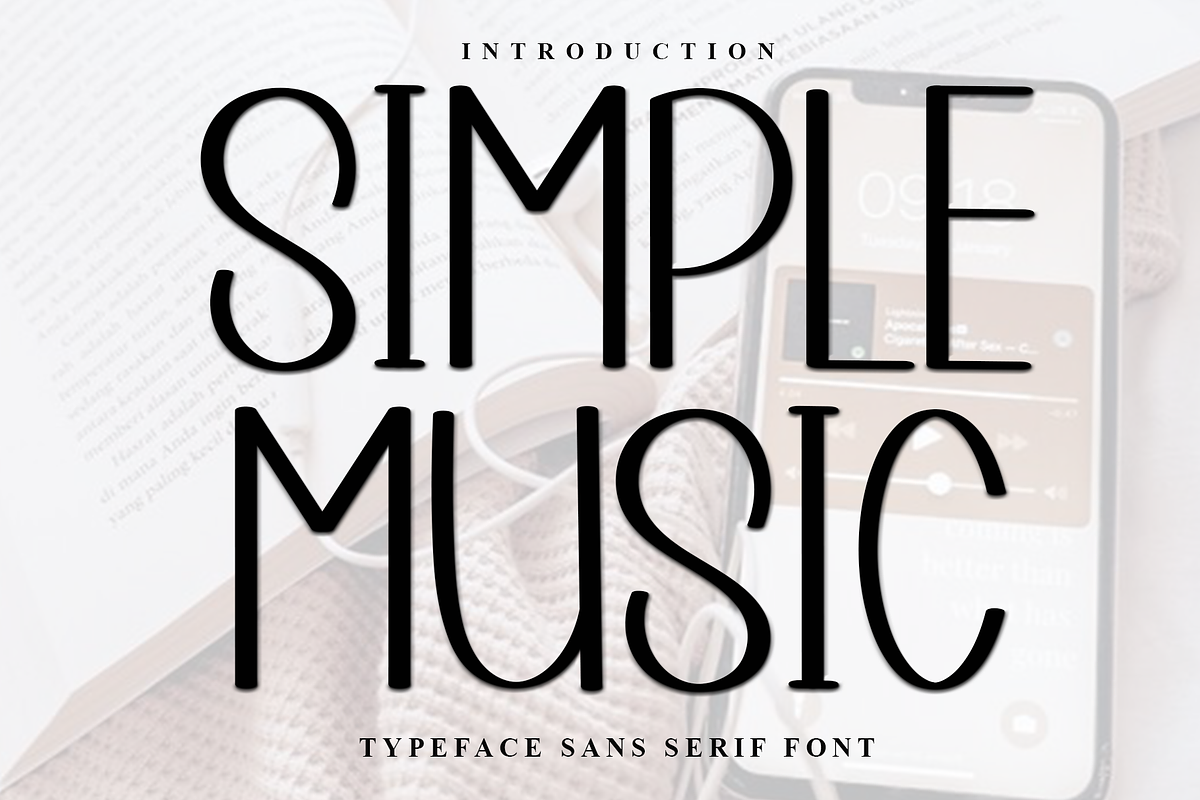 Simple Music, a Font by InermediaSTUDIO (Photo 1 of 8)