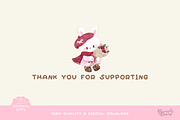 French Paris Christmas Bunny Clipart, an Animal Illustration by Blumensdiary (Thumbnail 6 of 6)