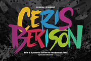 Ceris Berison Bold Dynamic Creative, a Handwritten Font by Maulana Creative (Thumbnail 1 of 6)