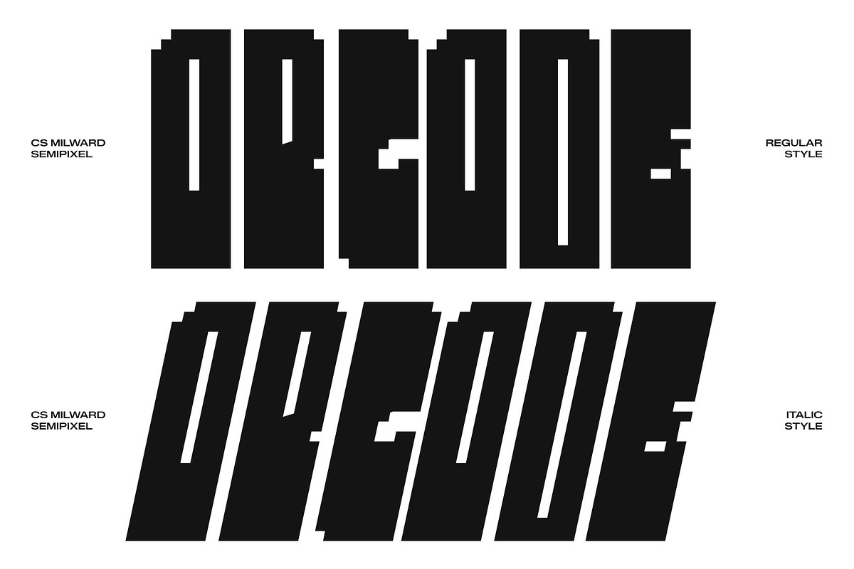 CS Milward Semipixel, a Sans Serif Font by Craft Supply Co. (Photo 3 of 8)
