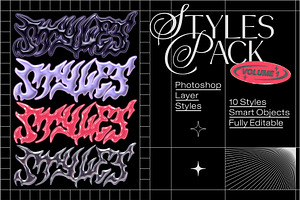 Styles Pack Vol. I, a Layer Style Add-On by MiksKS