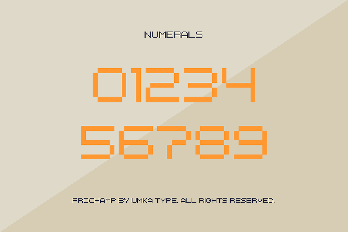 Prochamp Pixel Game Font, a Font by alpercakici (Photo 2 of 13)