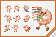 Lovely Donut Mascot Cute Cartoon, a Food Illustration by Gohsantosa (Thumbnail 4 of 4)