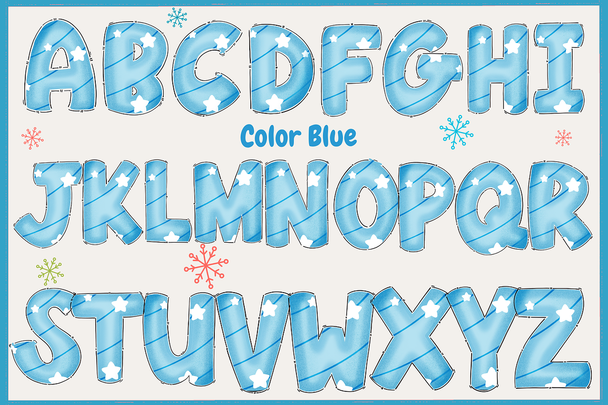 Christmas color set 6-PNG fonts, a Symbol Font by It me digital art (Photo 6 of 11)