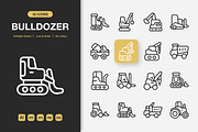 Bulldozer Icons, an Icon by Spacepixel Creative (Thumbnail 1 of 3)