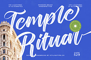Temple Ritual Modern Handbrush Font, a Script Font by stylishtype.co (Thumbnail 1 of 20)