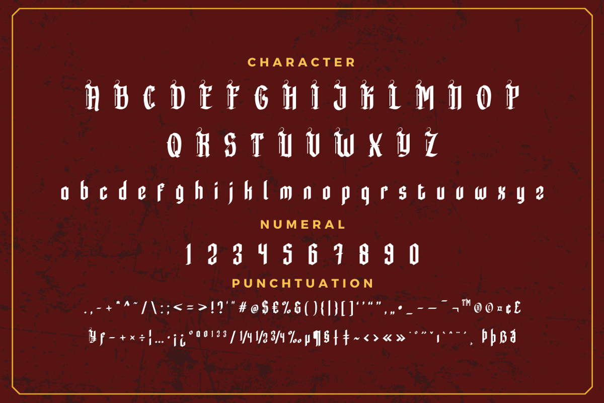 Rengkox, a Blackletter Font by twinstd (Photo 11 of 13)