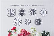 Circle Monogram Font, a Font by Leslie Ray (Thumbnail 6 of 6)