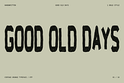 Good old days - Bold font, a Handwritten Font by Sk designs (Thumbnail 1 of 10)