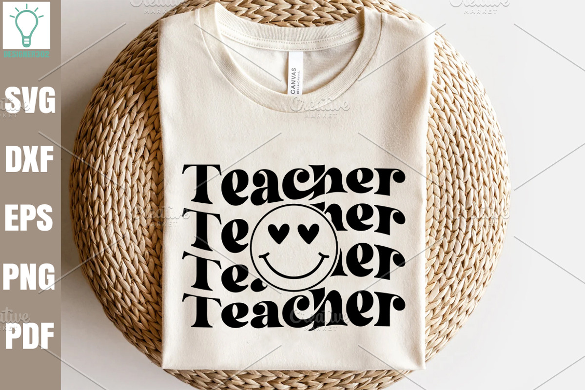 Boho Teacher SVG Bundle, Teacher SVG, a Graphic by Designer302 (Photo 14 of 17)