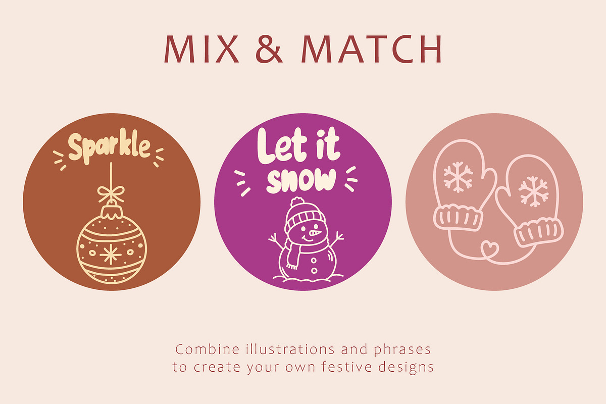 Christmas Hand-Drawn Illustrations, an Outline Icon by OREHOVKA (Photo 5 of 5)