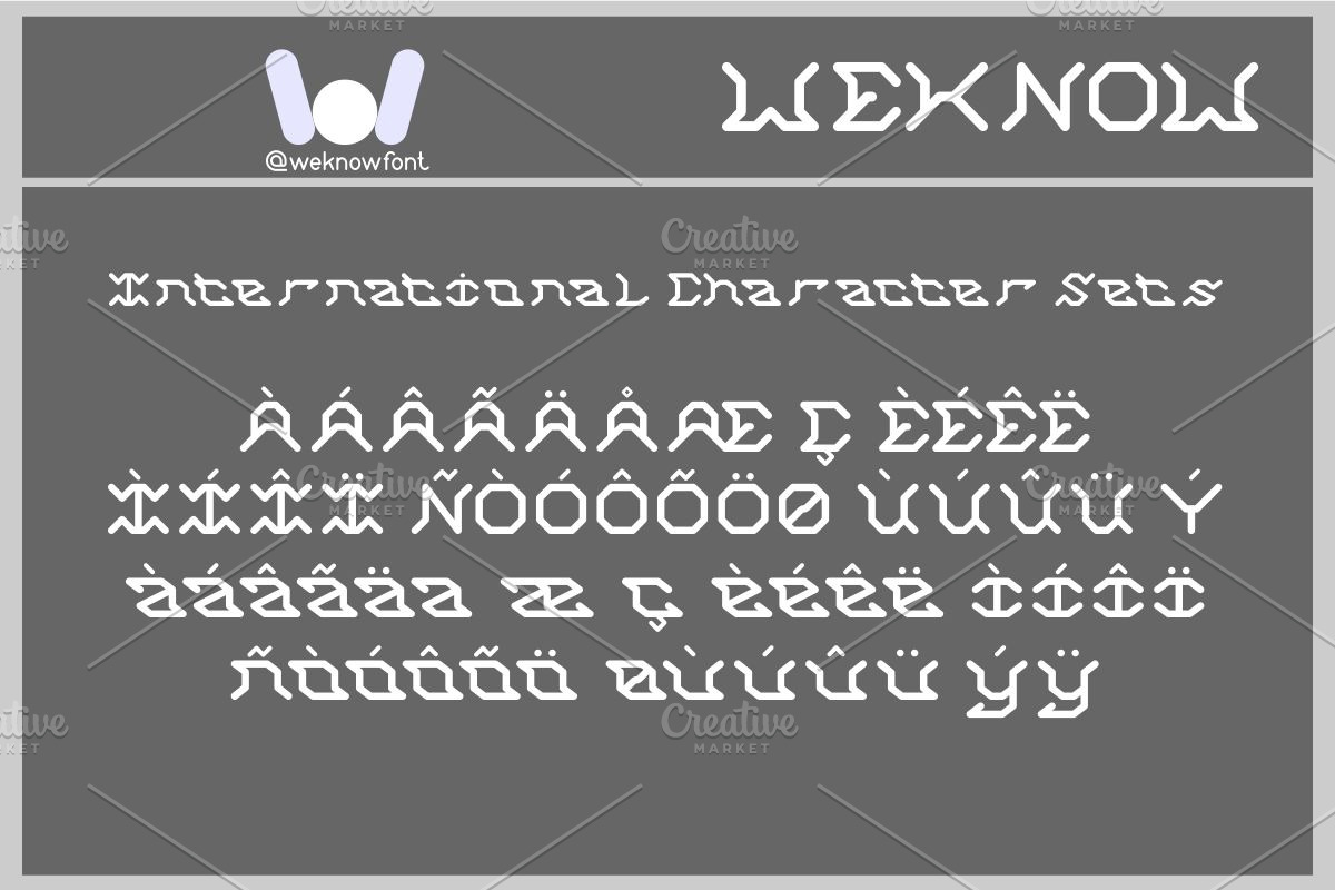 Wireless World font, a Font by weknow (Photo 8 of 8)