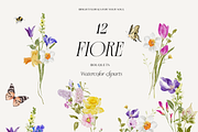 FIORE Bright watercolor flowers, a Decorative Illustration by Grace Noboa Illustrations (Thumbnail 13 of 17)
