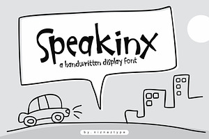 Speakinx - A Handwritten Typeface