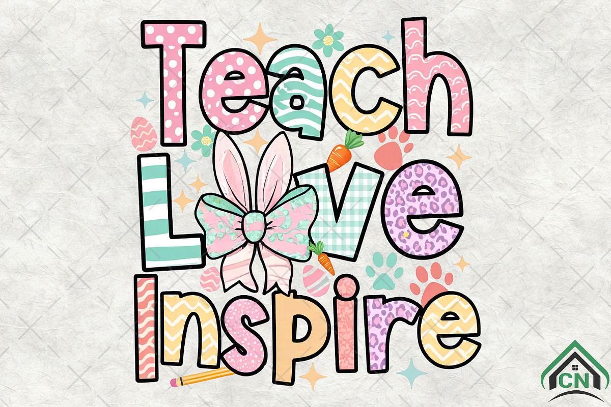 Easter Teacher Png, Happy Easter Png, an Illustration by Craft Nest (Photo 2 of 6)