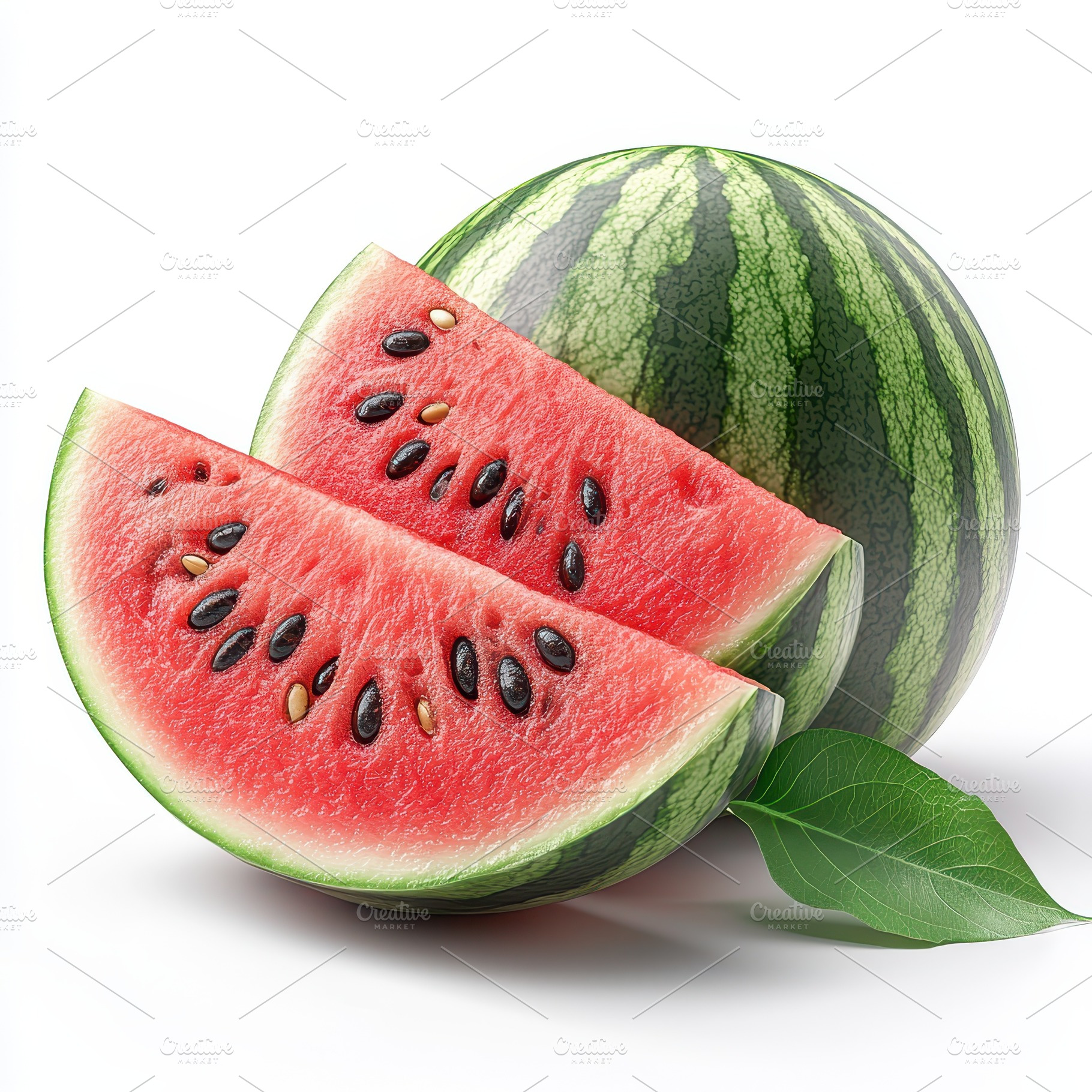 Juicy Watermelon Slices Fresh Summer, a Food & Drink Photo by Pixeness Studio