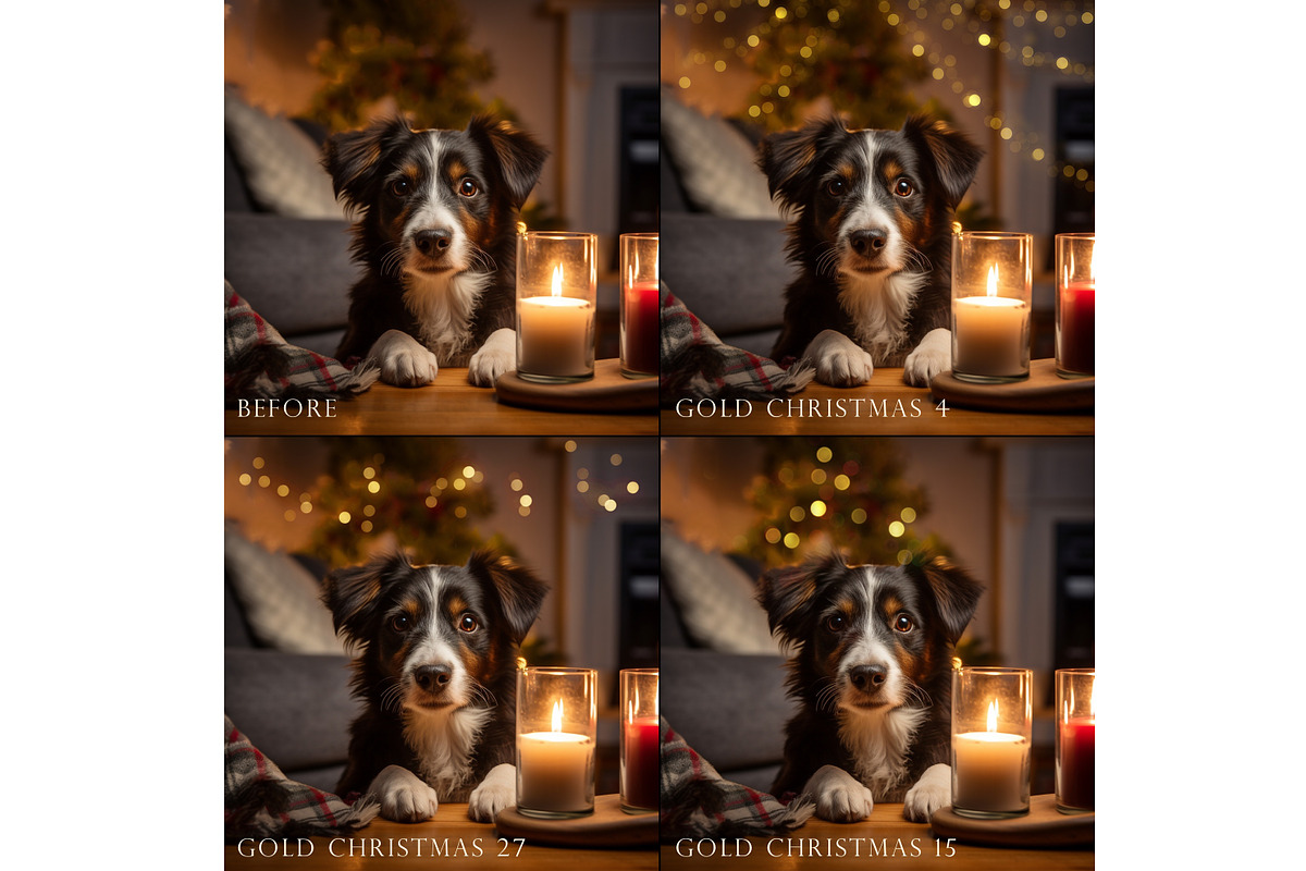 Gold Christmas Bokeh Overlays, an Object Graphic by Paper Farms (Photo 2 of 7)