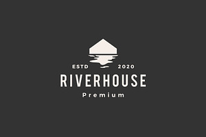 River House Hipster Vintage Logo