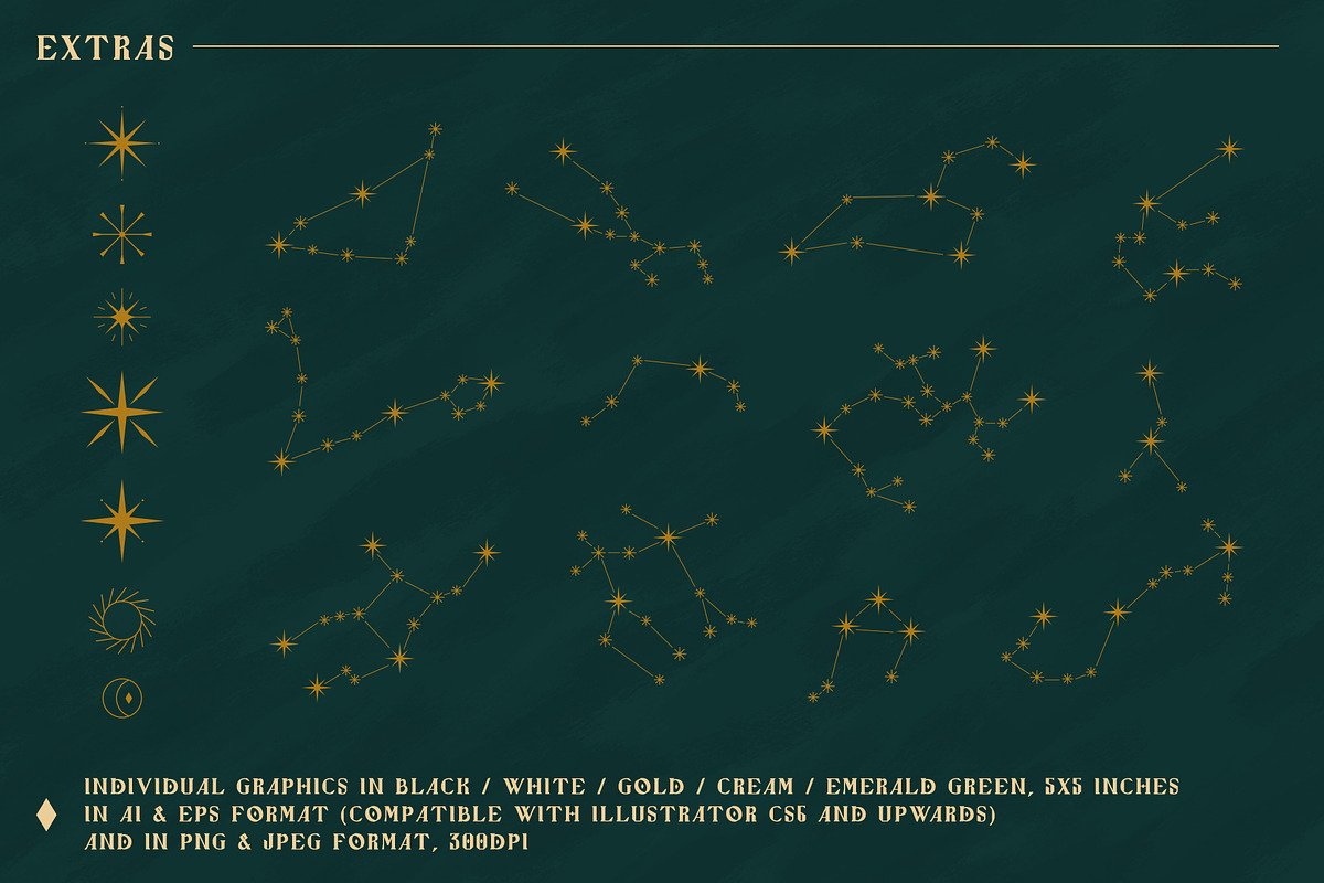Astrolune Display - Fonts + extras, a Serif Font by Carole Chevalier (Photo 11 of 11)