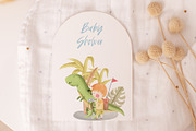 Dino Land Watercolor Clipart, an Animal Illustration by natalisart (Thumbnail 6 of 11)