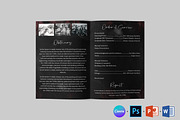 Rose Black Funeral Program Template, a Brochure Template by Designscozy (Thumbnail 6 of 8)