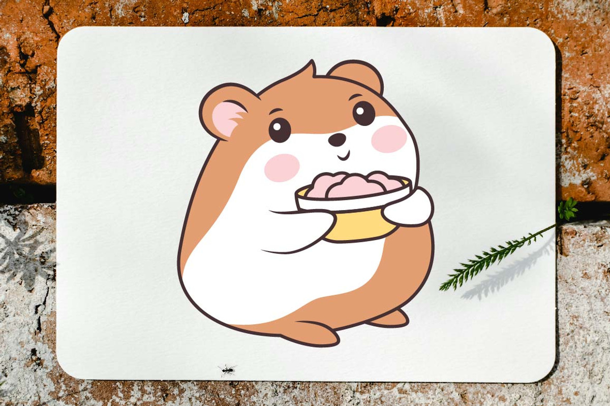 18 Cute Brown Hamster Character, an Animal Illustration by jongcreative (Photo 3 of 6)