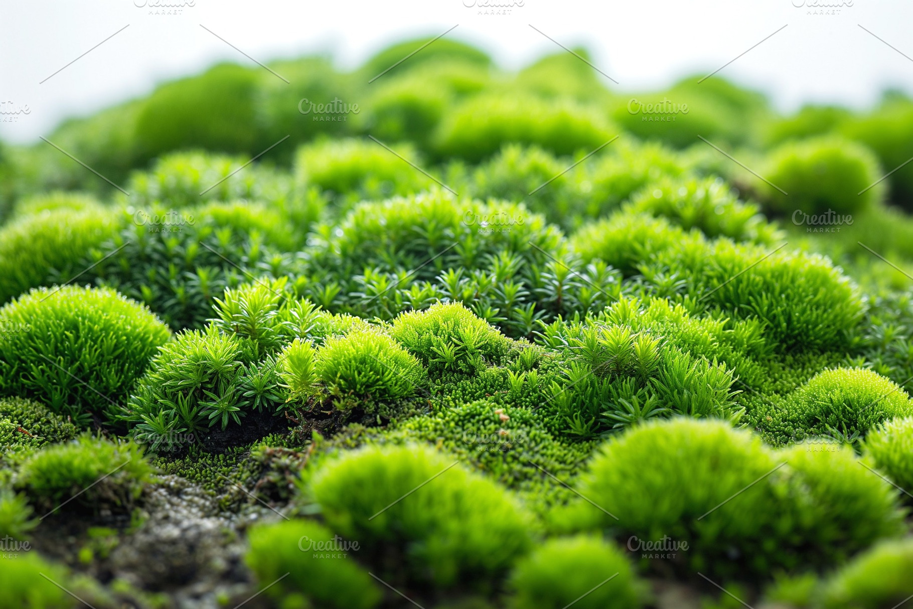 A vibrant close-up of lush green moss showcasing its rich texture and natural b, a Background Photo by ImageMir