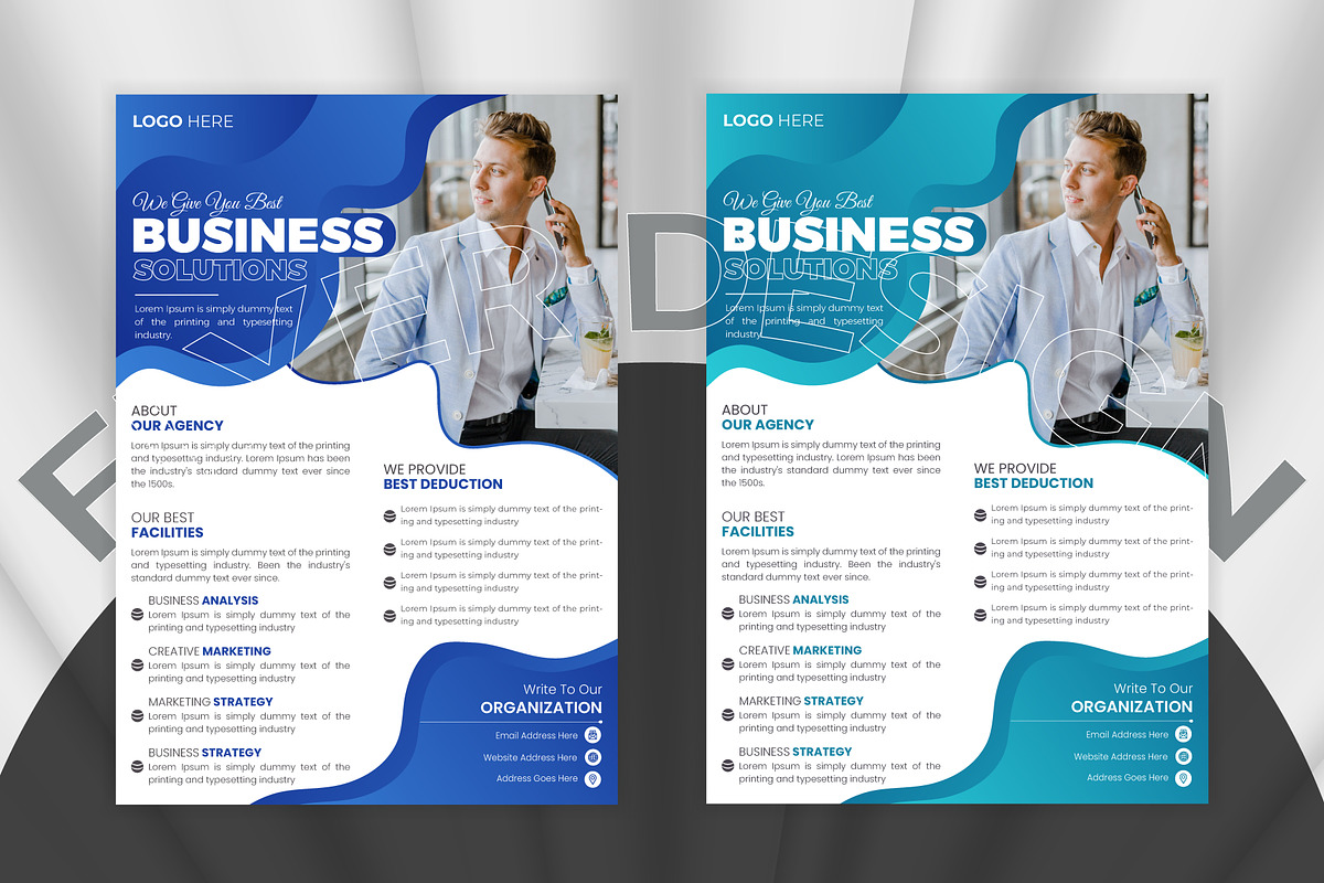 Corporate Business Flyer Template, a Flyer Template by OctaFlex (Photo 1 of 3)