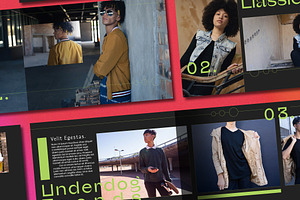 Lime Green Studio Look Book, a Print Template by wavebreak
