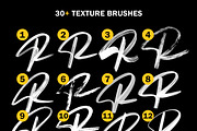 30+ Procreate Lettering Brushes, a Brush Add-On by Nurmiftah (Thumbnail 6 of 11)